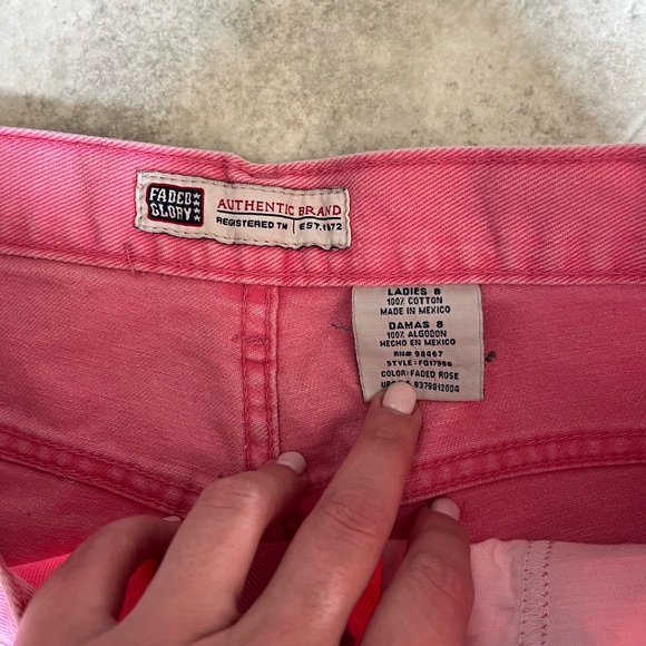 Faded Glory Pink Denim Shorts - Picture 2 of 4